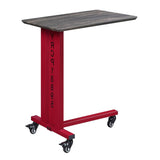 Red Accent Table and Wall Shelf Set B062P186442