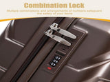20 Inch ABS Hard Shell Travel Checked Luggage - Scratch Resistant Surface Four Multi-Directional W2787P500233