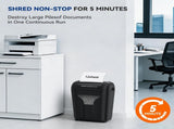 12-Sheet Paper Shredder for Home, Quiet Cross Cut Shredders, P-4 Ultra Security, 4.5 Gal Bin, Shred 95940306