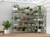 5-layer double row, freely adjustable layer spacing, with adjustable feet, display stand, iron, 67973443