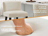 27inch-counterstool, modern design with smooth, light - colored fabricnd circular footrest with N780P224409B