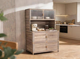 Tall Storage Cabinet, 31.50" W x 19.69" D x 65.75" H, Freestanding Indoor & Outdoor Storage Cabinet W3895P551346