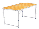 4Ft Portable Multipurpose Folding Table wood grain color 26620838