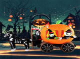 10.2x2.6x5.9ft Halloween Inflatable Carriage - 6 LED Lights, Premium Polyester , 20611597