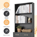 Bathroom Storage Cabinet, Cabinet with Two Doors and Drawers, Adjustable Three-layer Open N725P186645B