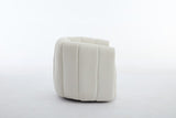 Swivel Accent Barrel Chair, Modern Round Armchairs with Upholstered, Comfy Swivel Accent Chair for W2606P187688