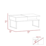 Armin Lift Top Coffee Table, One Shelf -Espresso / Onyx B20092024