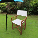 ZNTS Folding Chair Wooden Director Chair Canvas Folding Chair Folding Chair 2pcs/set populus + Canvas 58902326