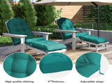 Outdoor Adirondack Chair Cushions 44x19x4 inch Waterproof Rocking Chair Cushion with 17x19 Ottoman 20603070