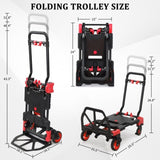 150kg 2-in-1 luggage trolley red 58885307