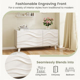 38 "x 14" white stylish TV cabinet with drawers 74460882