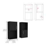 Oba 2-Pc Wall-Mounted Bathroom Medicine Cabinet with Open and Closed Storage B070P188846