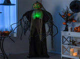 6ft Halloween Animatronic Ghost Pumpkin - Light-Up Design, Sound Touch Activated, Spooky Movements 37474877