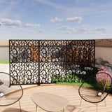 Metal Privacys W3.8Ft X H6Ft Outdoor and Indoor Divider with Free Standing Decorative Privacy W1586P282265