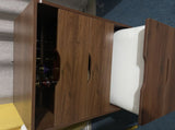(60cm) 3 in 1 Vanity Desk with Plip Top Mirror, Small Make Up Vanity Set with Visible Glass Desktop, W2641P224785