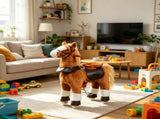Kids Riding Pony Ride on Horse Toy for Outdoor Activity, Wheels & Neighing Sounds 3-5 Years 65942750