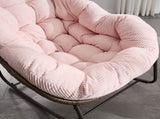 Outdoor Rattan Rocking Chair,Padded Cushion Rocker Recliner Chair Outdoor for Front Porch, Living 93056723