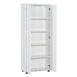 Storage Cabinet with Two Doors for Bathroom, Office, Adjustable Shelf, MDF Board, White WF323346AAK
