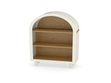 Arched Small Bookcase,Arched Storage Cabinet,Wooden Modern Arched Top Bookshelf 3 Shelves,White 11796895