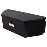 46"X18"X14.5" Tongue Truck Box Black Heavy Duty Steel Trailer Tongue Box, 6.7 CUFT Capacity, With W465P225052