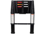 12.5FT Telescopic Ladder Aluminum Ladder with Non-Slip Feet, Slow Down Safety Function Portable W465P302873