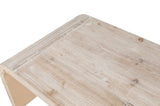 Farmhouse Vintage Crafts Coffee Table,Curved Art Deco Design, Easy Assembly, 48" W x 24" D x W1445P214062