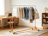 Z Rack, Industrial Grade Z Base Garment Rack, Heavy Duty Clothing Rack with Lockable Casters, for 13607242