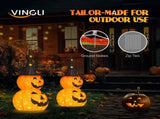 2pcs 3ft Halloween Collapsible Pumpkin Decorations 150 LED Lights 08723642