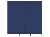 71" Portable Closet Wardrobe Clothes Rack Storage Organizer with Shelf Blue 23488326
