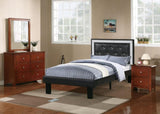 Bedroom Nightstand Cherry Color Wooden 2 Drawers Table Bed Side Table HSESF00F4277