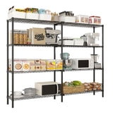 49.2''W Adjustable Storage NSF Wire Shelving Unit Multiple rows Shelving for Storage Rack 58966298