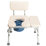 Multifunctional Aluminum Elder People Disabled People Pregnant Women Commode Chair Bath Chair Creamy 71545631