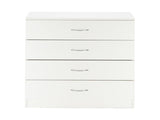 Modern Simple 4-Drawer Dresser White 52846176