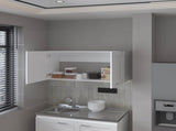 FM FURNITURE Nakya Kitchen Wall Cabinet with 2 Doors, White B128P293887