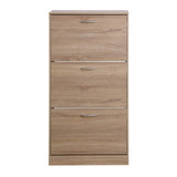 3-Drawer Shoe Storage Cabinet, 3-Tier Wood Shoe Rack Storage Organizer for Entryway 20832487