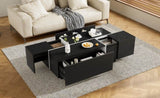U-Can 47.2''-72.7'' Extendable Table, Multi-Functional Table with High-Gloss Finish, N724P292070B