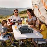 3300W Portable Camping Stove Butane Canister Dual Fuel Burner Piezo Electric Ignition Single Burner 97074926