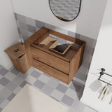 30" Wall Mounting Bathroom Vanity, Soft Close Drawer W999P193006