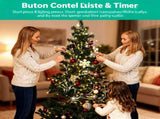 Lighted Birch Garland, 7.87ft 144 LED Warm White Lights with 8 Modes, Remote & Timer, IP45 91516370