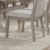 Grey and Grey Oak Padded Arm Chair B062P209279