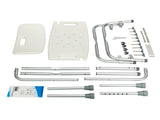 Medical Bathroom Safety Shower Tub Heavy Duty Aluminium Alloy Bath Chair Bench with Back White 77592932