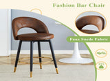 360 &degrotatable bar.Overall height 36 inches.Modern Echnology-Fabric Brown upholstered bar W1151P268914