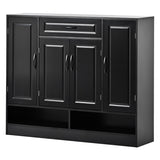 ON-TREND Sleek and Modern Shoe Cabinet Adjustable Shelves, Minimalist Shoe Storage Organizer WF304415AAB