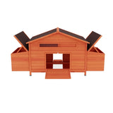 ZNTS Large Wooden Chicken Coop Outdoor Hen House Poultry Cage for Outdoor with 2 Sides Nesting Boxes,2 W773P237999