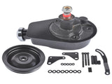 Saginaw Power Steering Pump Bracket Kit & 2 Groove Keyway Pulley Fit for Small Block Chevy 265 283 21425676