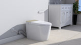 ZNTS Smart Toilet with Built-in Bidet Seat, Tankless Toilet with Auto Lid Opening, Closing and Flushing, W1667P238860