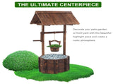 Outdoor Reinforced And Anticorrosive Wooden Wishing Well Flowerpot 55358989