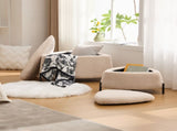 29.9"Wide 2 - Piece Upholstered Storage Ottoman Set Footrest Shoe Changing Stool with Metal W3098P296985