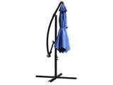 10ft Outdoor Hanging Offset Cantilever Umbrella with Crank - Navy 56102411