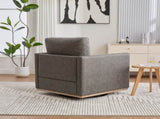 30.7"W Upholstered Square Swivel Accent Chair and Comfy Accent Single Sofa 360 Degree Club W3188P310432